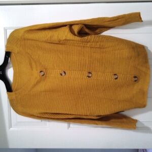 Yellow knit sweater